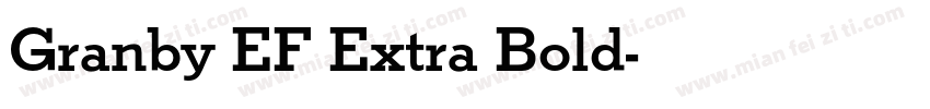 Granby EF Extra Bold字体转换